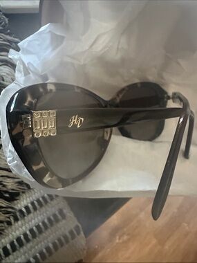 Harley Davidson Frame only with Hard Shell Eyeglass Case in Dark blue.